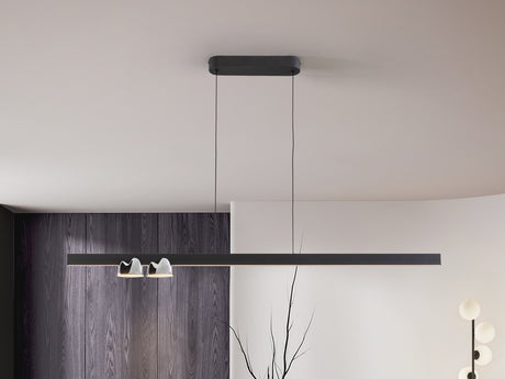 Lámpara Schuller Nuria 3 luces cromo y negro 458573