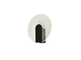 Lámpara aplique de pared Schuller Auris LED negro 3000K Ø19cm ambiente