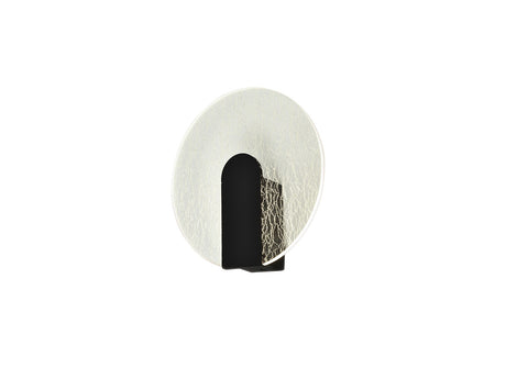 Lámpara aplique de pared Schuller Auris LED negro 3000K Ø19cm ambiente