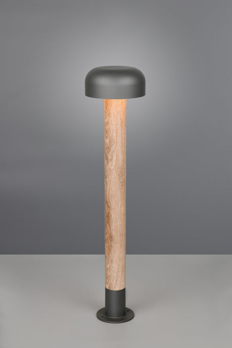 Baliza de exterior Trio Fraser LED wood imitation 3000K IP54 84,5cm 462560135