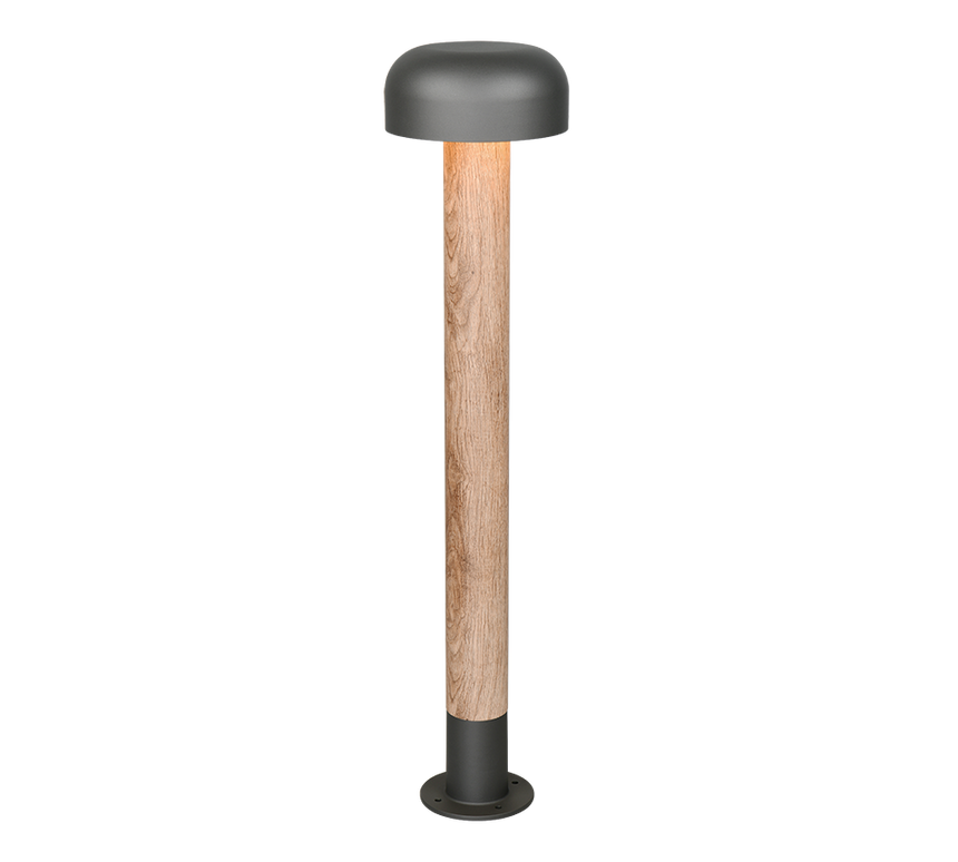 Baliza de exterior Trio Fraser imitación madera IP54 84,5cm 462560135