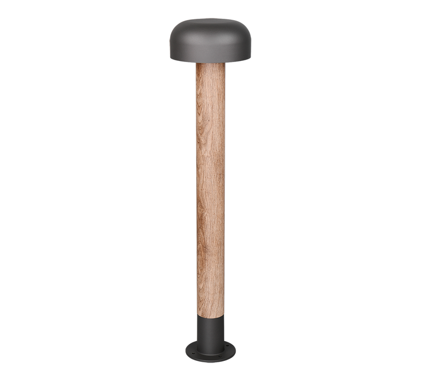 Baliza de exterior Trio Fraser LED wood imitation 3000K IP54 84,5cm 462560135
