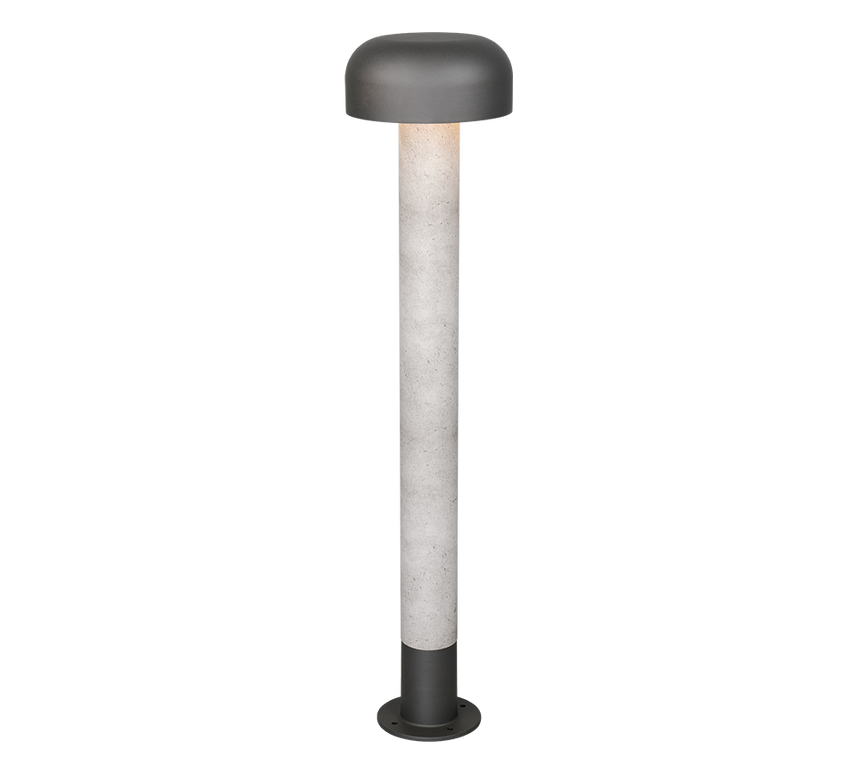 Baliza de exterior Trio Fraser color concreto IP54 84,5cm 462560178