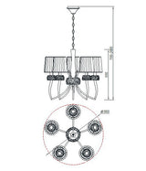 Lámpara de techo Ofertas-3 Dto 50% Mantra gris oscuro 4631