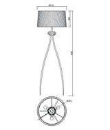 Lámpara de pie Ofertas-3 Dto 50% Mantra gris oscuro 4638