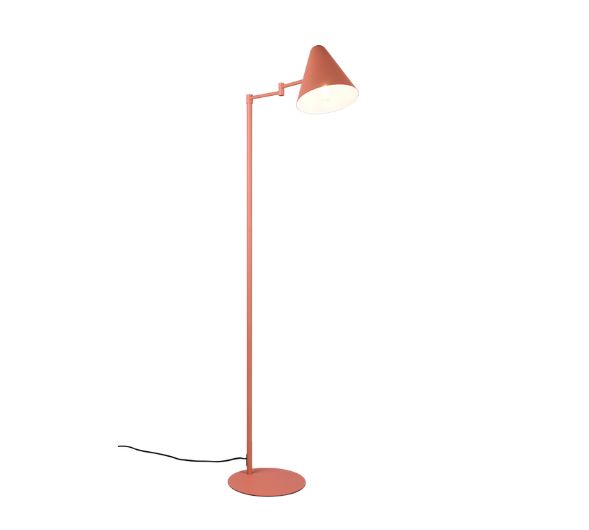Lámpara de pie Trio Cosima LED apricot 2700K 126,5cm 463900140