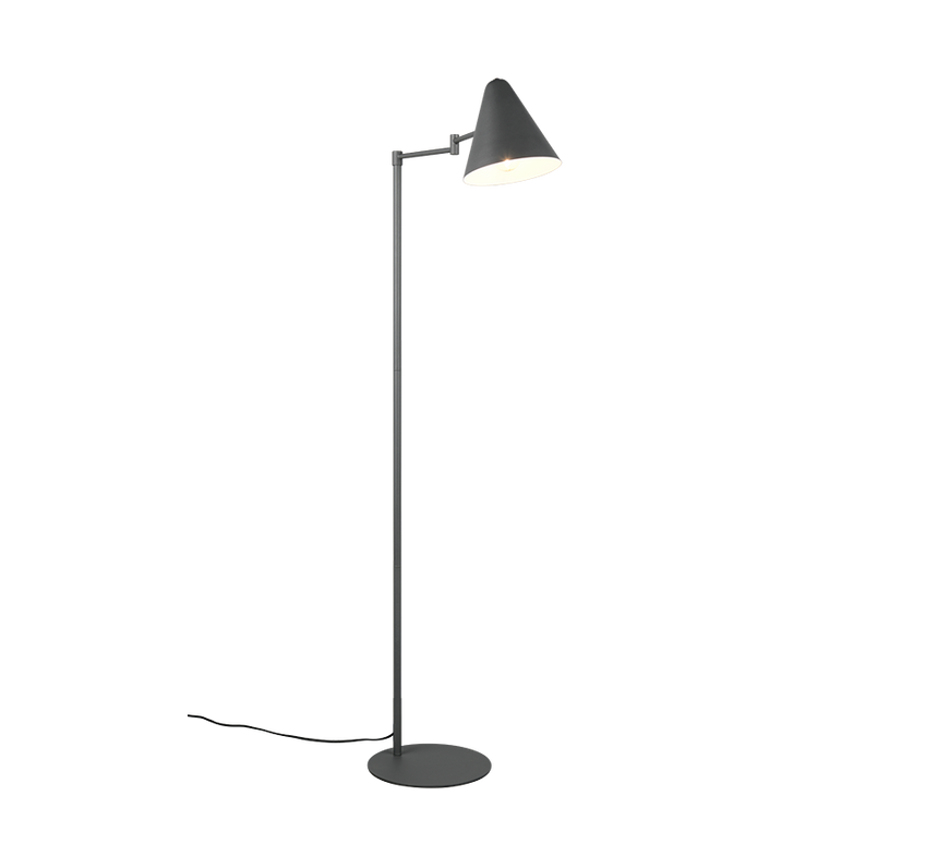 Lámpara de pie Trio Cosima LED antracita 2700K 126,5cm 463900142