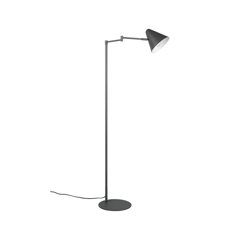 Lámpara de pie Trio Cosima LED antracita 2700K 126,5cm 463900142