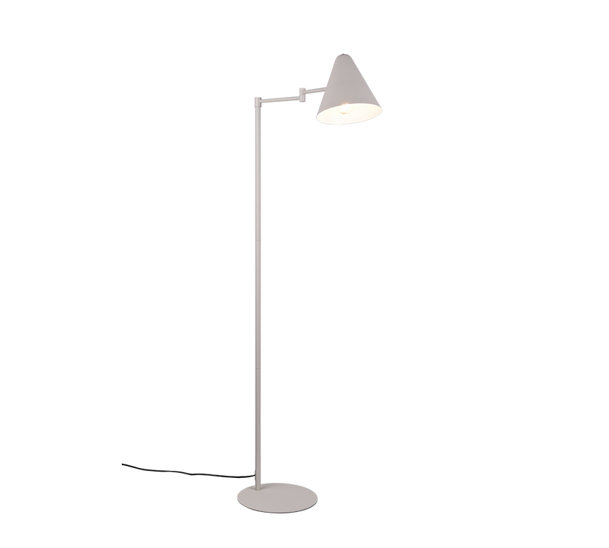 Lámpara de pie Trio Cosima LED gris cálido 2700K 126,5cm 463900176