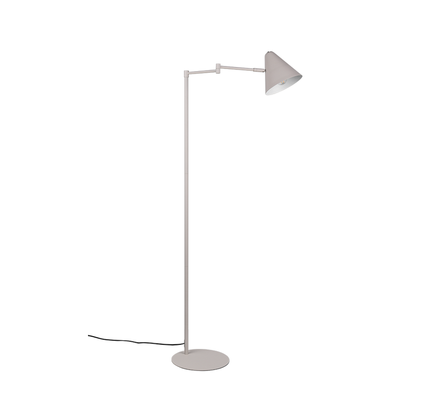 Lámpara de pie Trio Cosima LED gris cálido 2700K 126,5cm 463900176