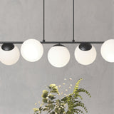 MDC Rondo Lámpara bolas de 5 luces Ø15cm negro y blanco 578099101