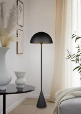 Lámpara de pie Trio Alfie negro mate 130cm 465000132 - vista 5