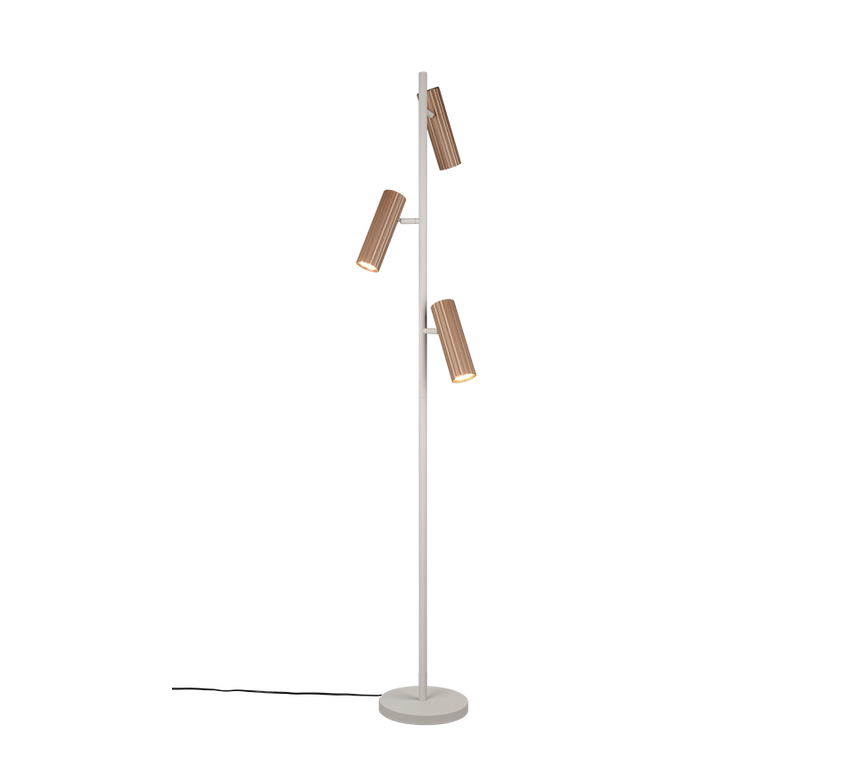 Lámpara de pie Soka Trio GU10 Ø37cm café — ref. 467700365 (1)