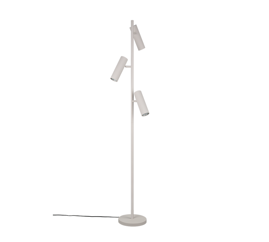 Lámpara de pie Trio Soka LED gris cálido 3000K 150cm 467700376