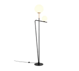 Pie Flaming Negro-oro Con Cristal Opal 2L E27 G9