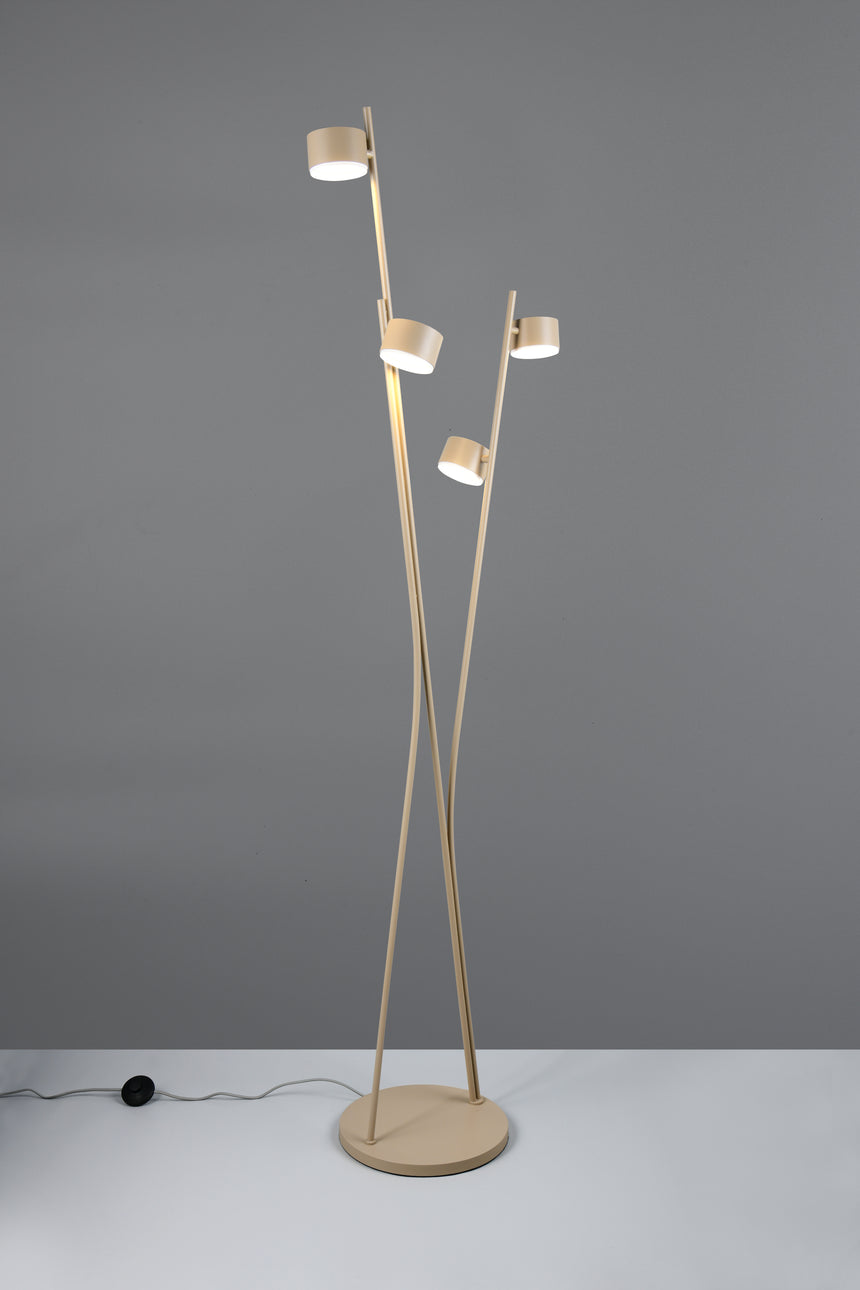 Lámpara de pie Trio Coda LED warm beige 2700K 180cm 469000443
