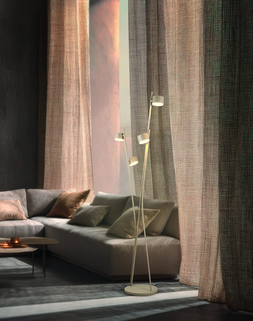 Lámpara de pie Trio Coda LED warm beige 2700K 180cm 469000443