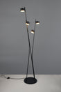 Lámpara de pie Trio Coda LED negro y dorado 2700K 180cm 469000480