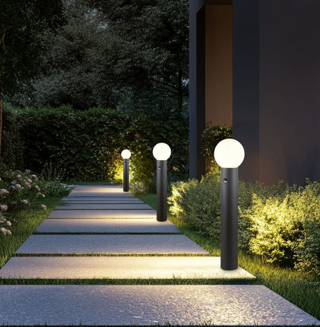 Baliza de exterior Trio Mures LED antracita 2700K IP44 80cm 469869142