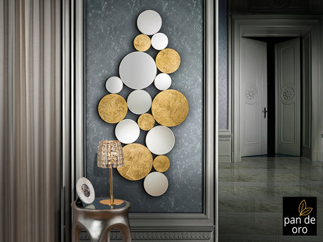 Espejo Schuller Cirze pan de oro y laca negra 59x120cm  - vista 2