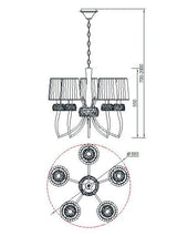 Lámpara de techo Loewe Mantra dorado 4731