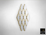 Espejo Schuller Romulo pan de oro y negro 60x120cm vista 2