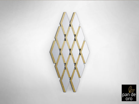 Espejo Schuller Romulo pan de oro y negro 60x120cm vista 2