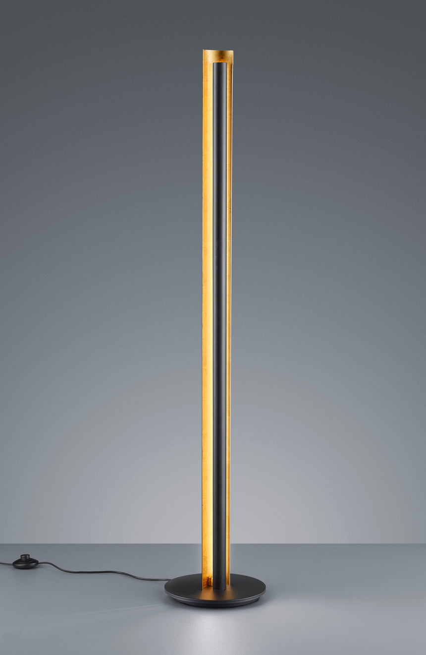 Lámpara de pie Trio Texel LED negro 3000K Ø25cm 15W 474410179