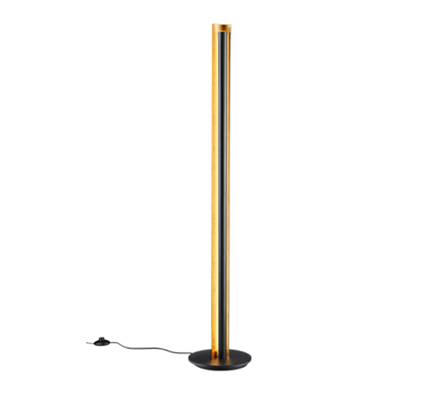 Lámpara de pie Trio Texel LED negro 3000K Ø25cm 15W 474410179
