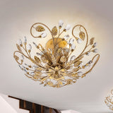 Schuller Verdi Plafón marfil, oro y transparente 481541