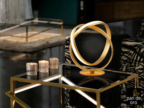 Lámpara de sobremesa Schuller Lazas LED pan de oro acer - vista 3