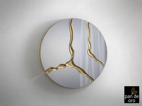 Espejo Schuller Surcos pan de oro Ø100cm vista 2