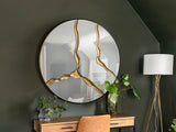 Espejo Schuller Surcos pan de oro Ø100cm 487012