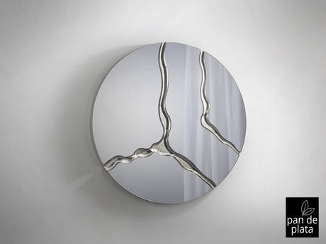 Espejo Schuller Surcos pan de plata Ø100cm vista 2