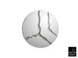Espejo Schuller Surcos pan de plata Ø100cm ambiente