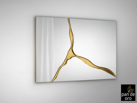 Espejo Schuller Surcos pan de oro 80x120cm vista 2