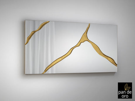 Espejo Schuller Surcos pan de oro 80x180cm vista 2