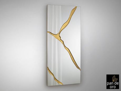 Espejo Schuller Surcos pan de oro 80x180cm vista 3