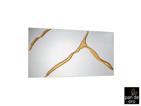 Espejo Schuller Surcos pan de oro 80x180cm ambiente