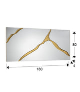 Espejo Schuller Surcos pan de oro 80x180cm dimensiones