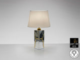 Lámpara de sobremesa Schuller Ocean 1 luz cromo y oro 58cm vista 3