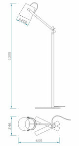 Mantra Nordica Blanco Pie De Salón  blanco, madera, beige, marrón 4920