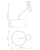 Lámpara de techo Nordica Mantra blanco 4928