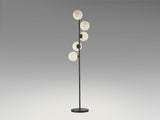 Lámpara de pie de salón bolas Schuller Inoa 5 luces negro y ácido opal 159cm vista 2