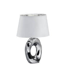 Lámpara de sobremesa Trio Taba cerámica 33cm plata — ref. R50511089 (1)