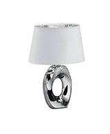 Lámpara de sobremesa Trio Taba cerámica 33cm plata — ref. R50511089 (1)