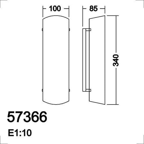 MDC BARR 57366-6701 Aplique 2 luces (cristal mate)
