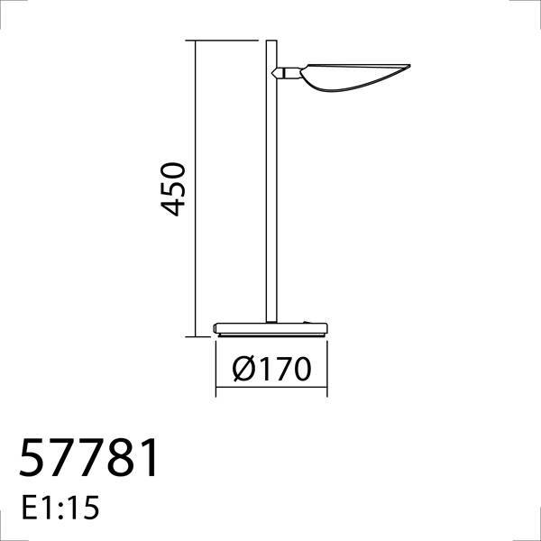 MDC SENDA 577819102 Sobremesa LED NegroMate