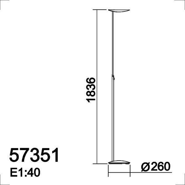 MDC SIONE Single 573514320 Pie salón LED 1L Bronce