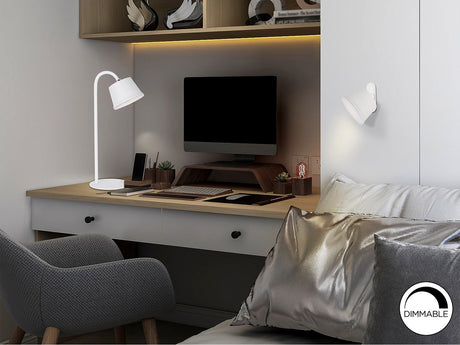 Lámpara de sobremesa Schuller Cuco LED blanco 3000K exterior IP54 34cm vista 1
